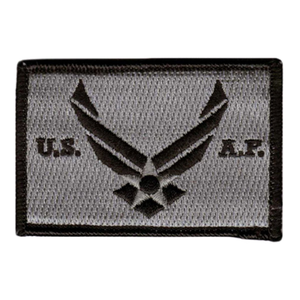 US Air Force Patch- Silver-Black.