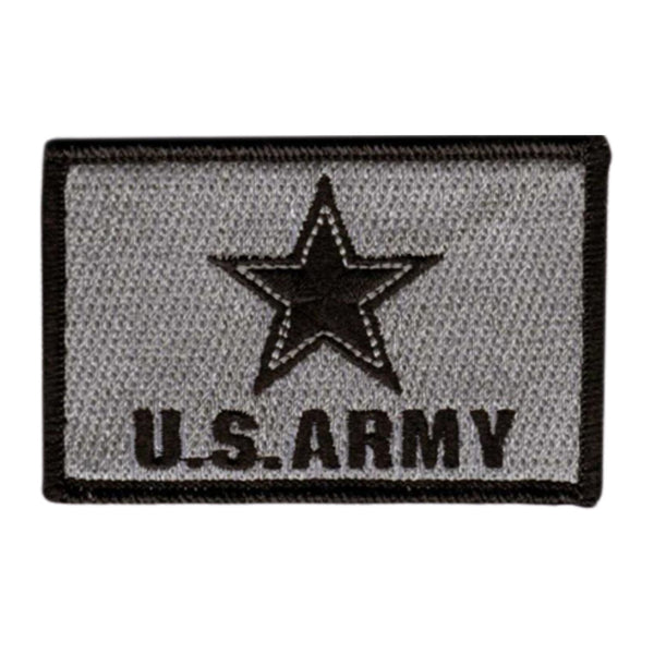 US Army Patch - Silver-Black.