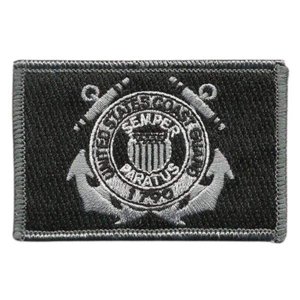 US Coast Guard Patch - Black-White.