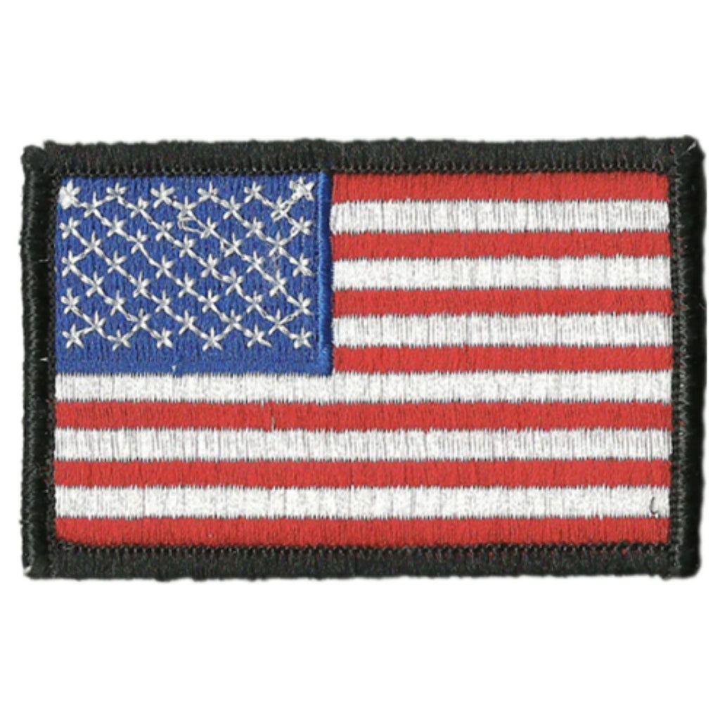 US Flag Patch - Black Border.