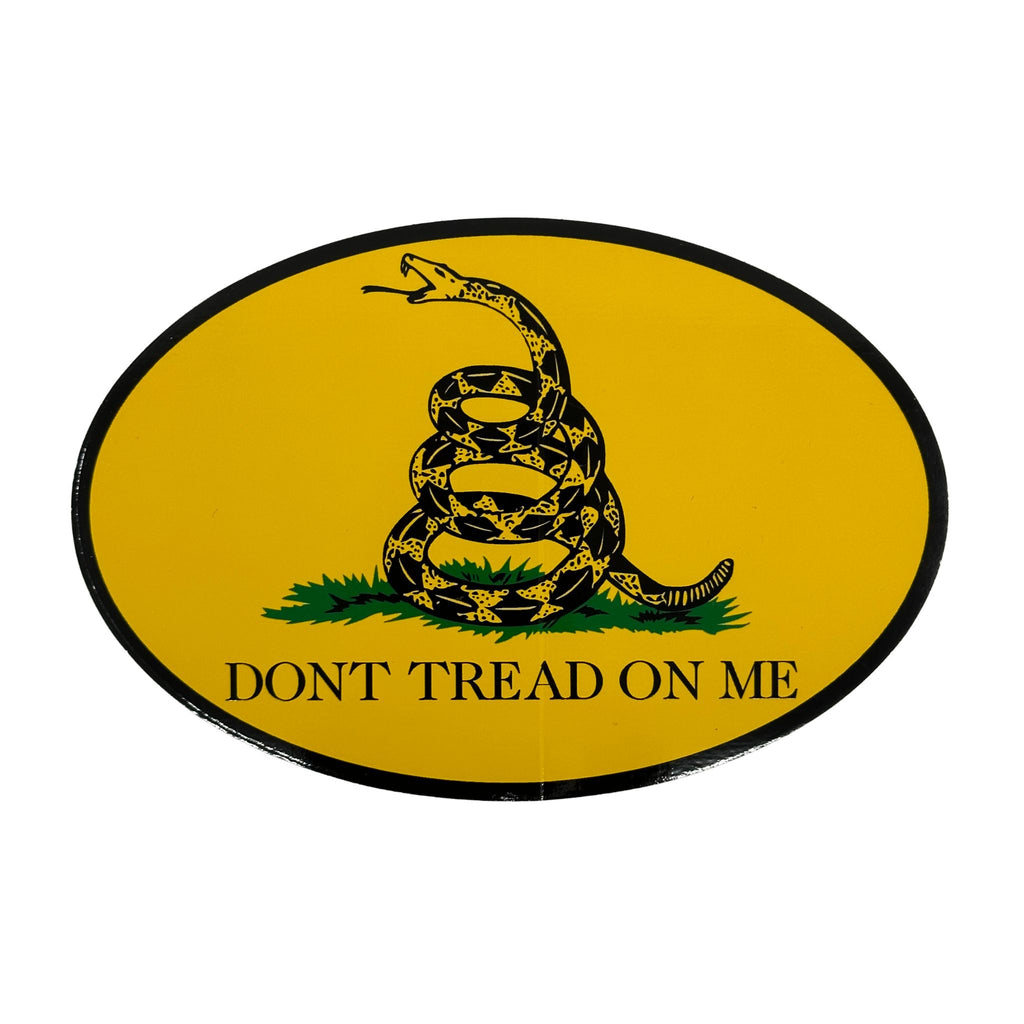 Gadsden Don't Tread On Me Decal - Full Color High quality reflective vinyl UV, weather and scratch resistant lamination Made in the USA Size: 4"x6"