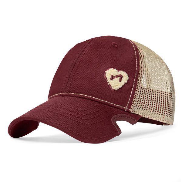Notch Classic Adjustable: Merlot Ponytail Hat