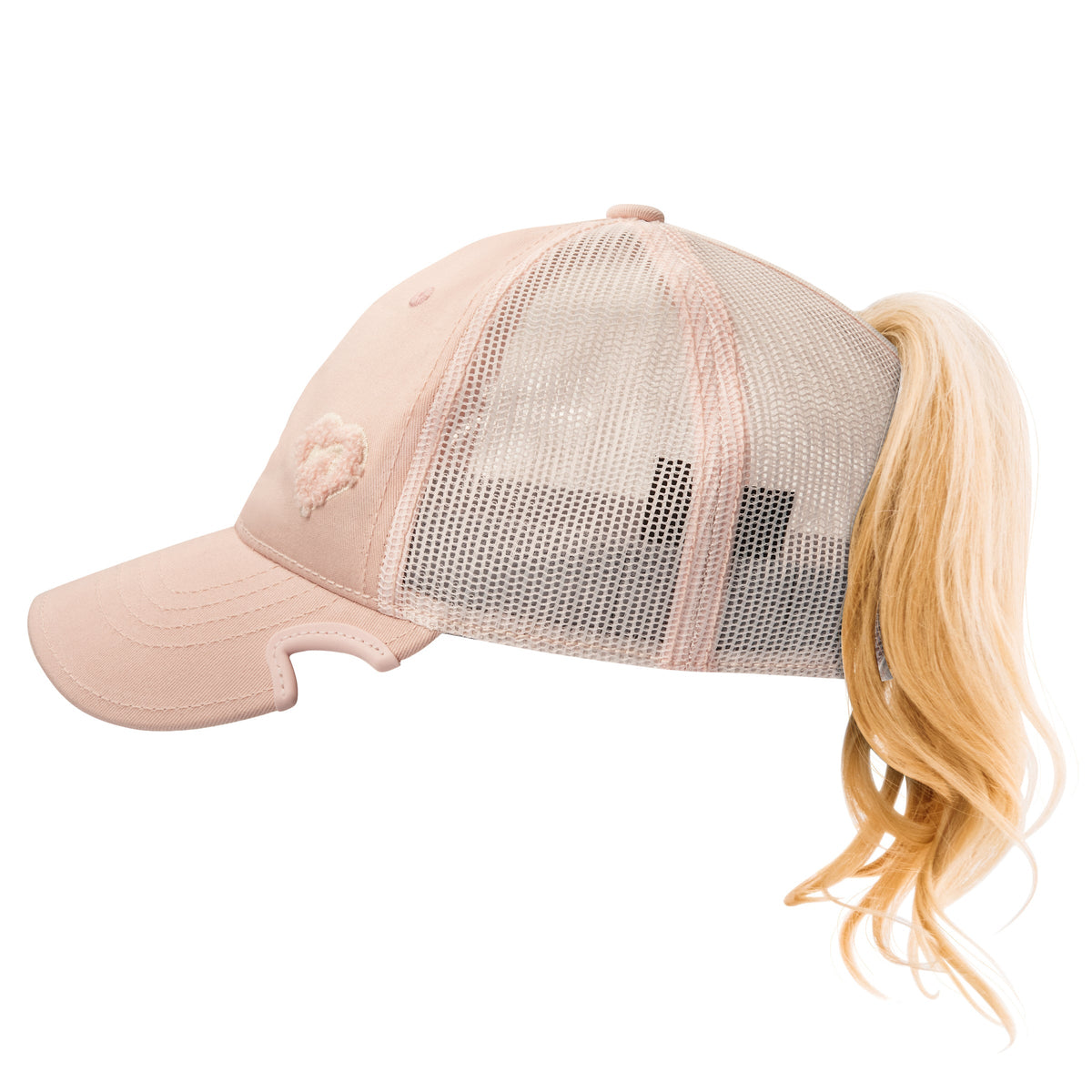 Notch Classic Adjustable: Pale Pink Ponytail Hat