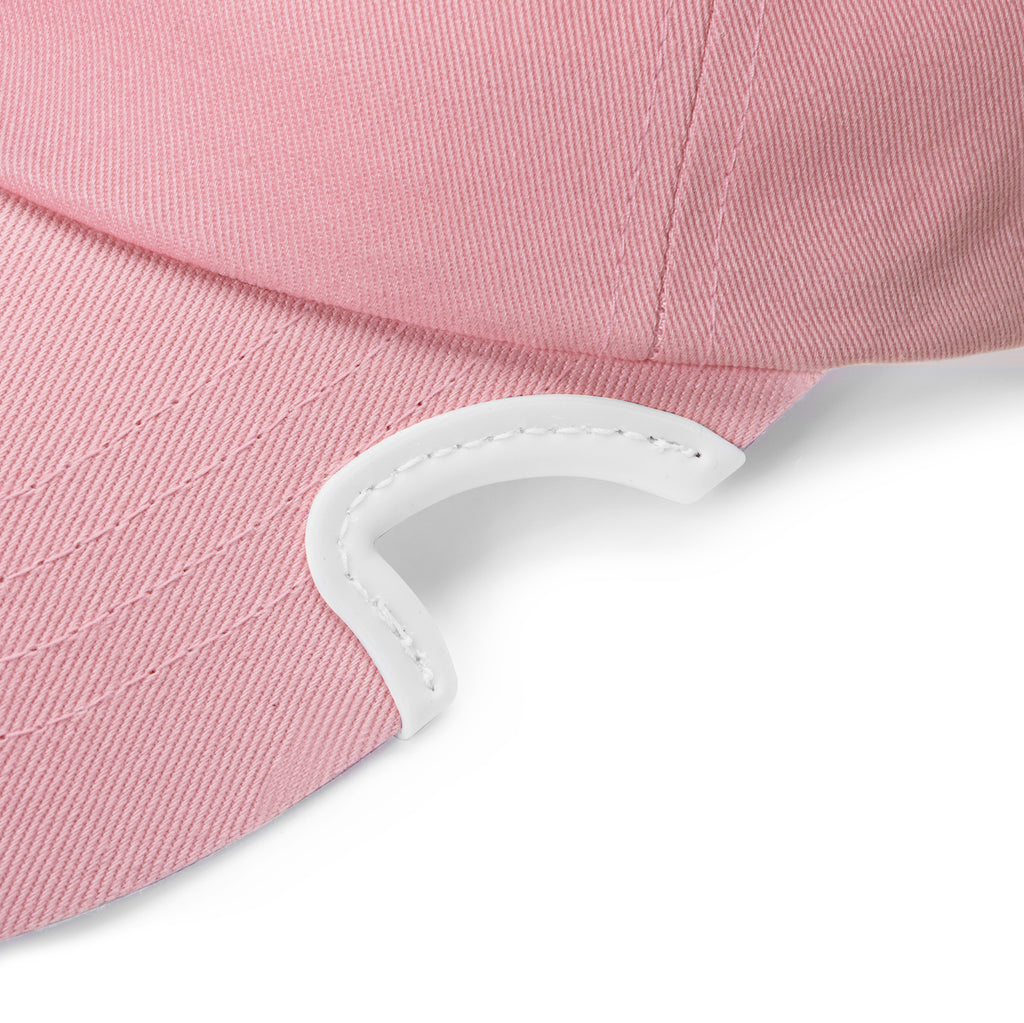 Notch Classic Adjustable Pink Blank hat is an extra low profile YP Classics® Dad Cap. Featuring a blank front and an adjustable strap, this cap gives you options! We also added contrasting white notches which really makes it po