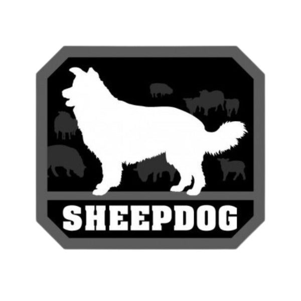 Sheepdog Decal - SWAT Thick heavy duty vehicle vinyl decal, Die cut, High quality and durable vinyl, indoor and outdoor use, Waterproof and weather resistant, Size: 3.25"x 3"