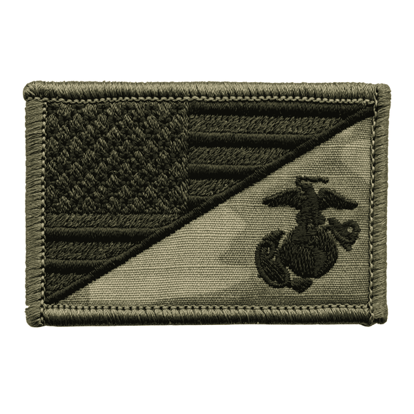 US Army/ US Flag Patch - MultiCam Camo Embroidered patch 2"x3" with hook and loop backing