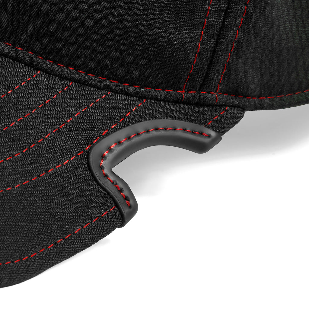 Notch Athlete Black Red Operator - Bold Performance Baseball Cap