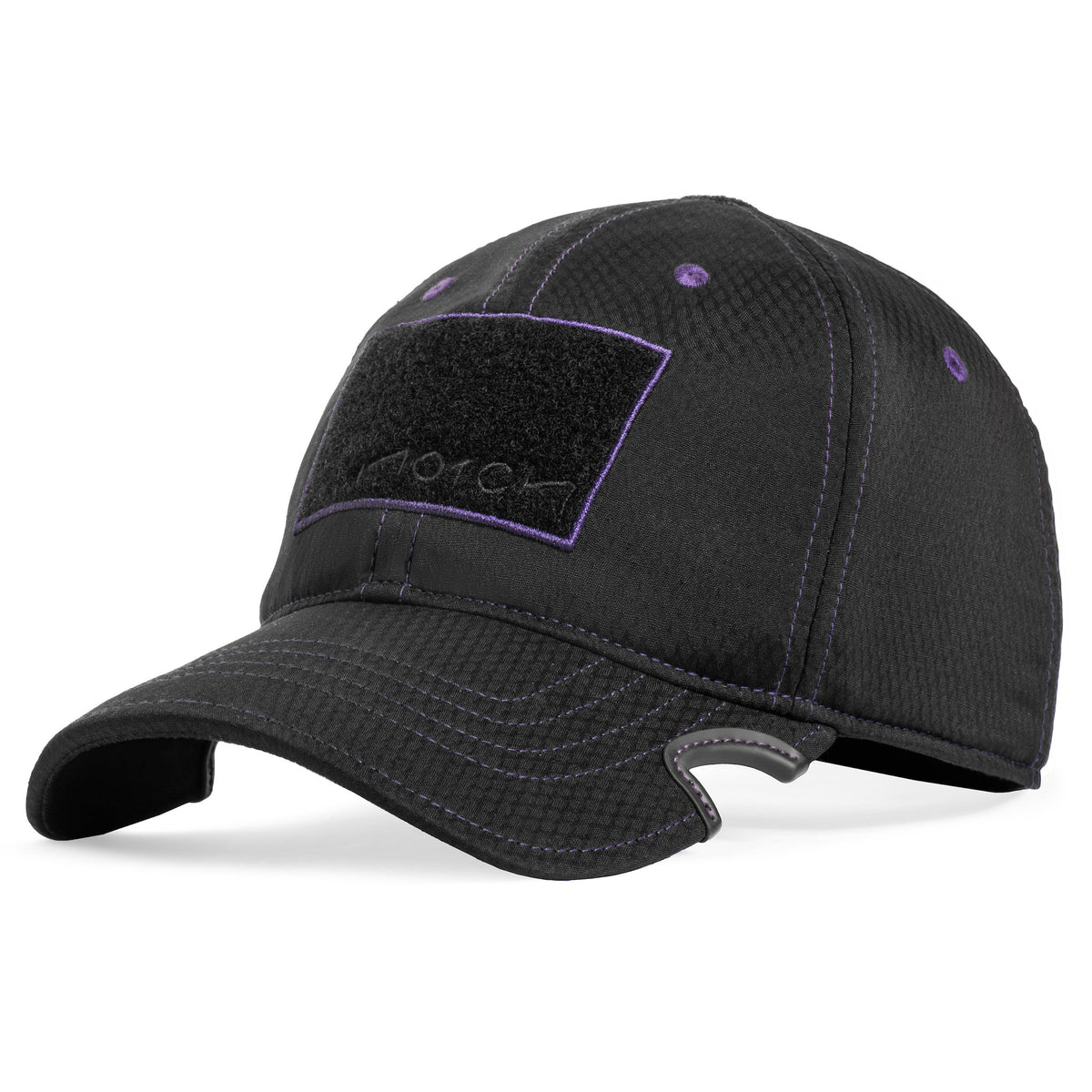 Notch Black Purple Athlete Operator Cap | Performance Hat with