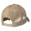 Back view of Notch Realtree trucker cap showing breathable mesh panels and snapback closure