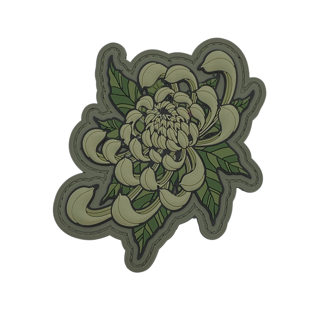 Chrysanthemum Flower Tattoo PVC Patch - Arid.
