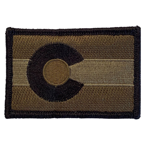 Colorado Flag Patch - Olive-Drab.
