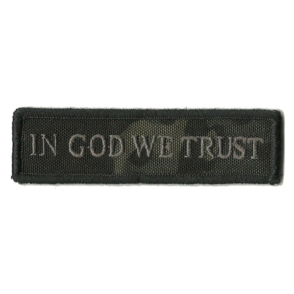 In God We Trust Morale Patch - MultiCam Black.