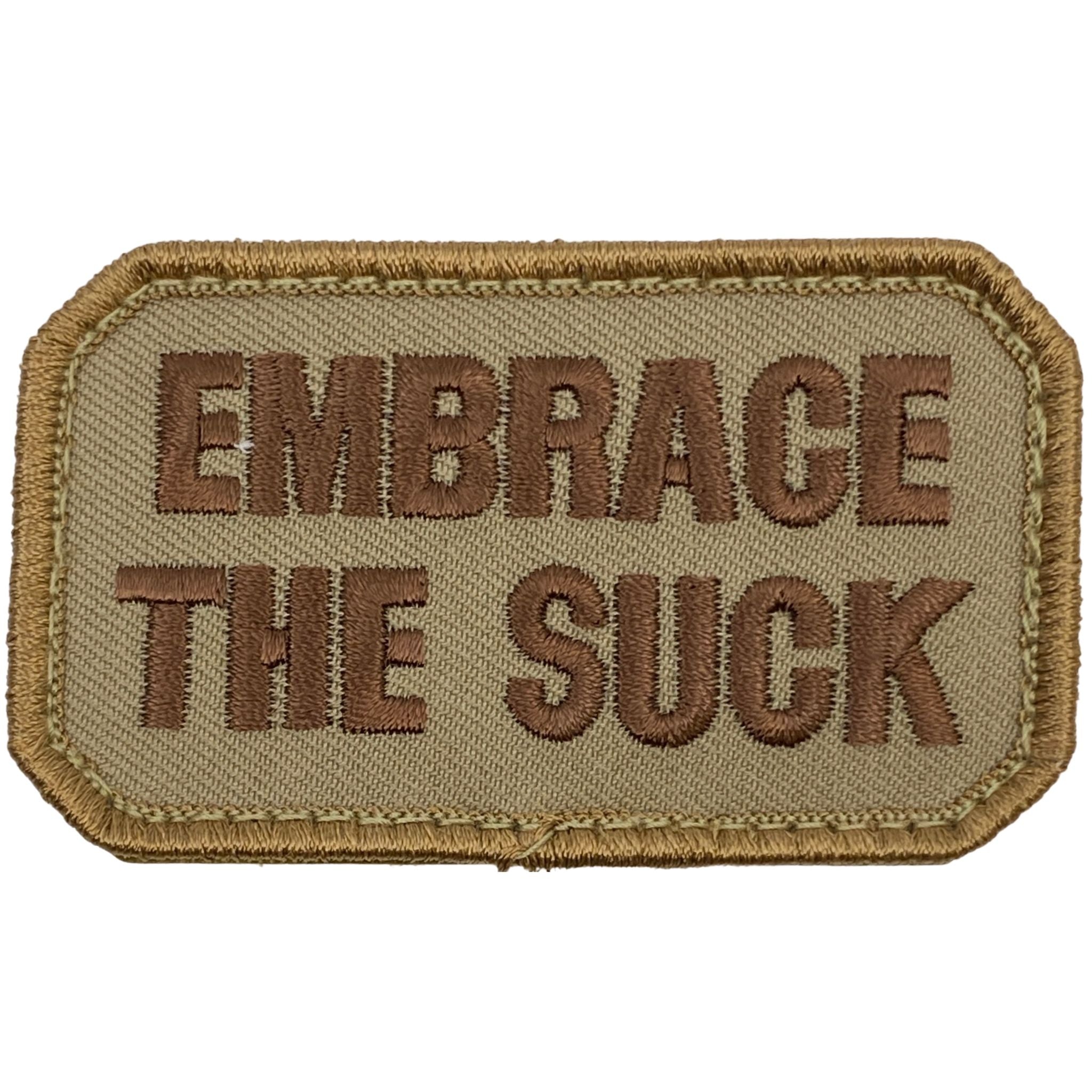 Embrace The Suck Tactical Patch Embroidered Morale Applique Fastener Hook &  Loop Emblem : : Home