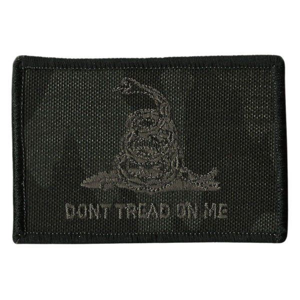 Don't Tread On Me PVC Patch black (Glow in the dark) with velcro