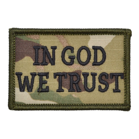 In God We Trust 2x3 Patch - MultiCam.