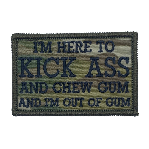 Sexy butt warning sign funny Military Patch, Velcro