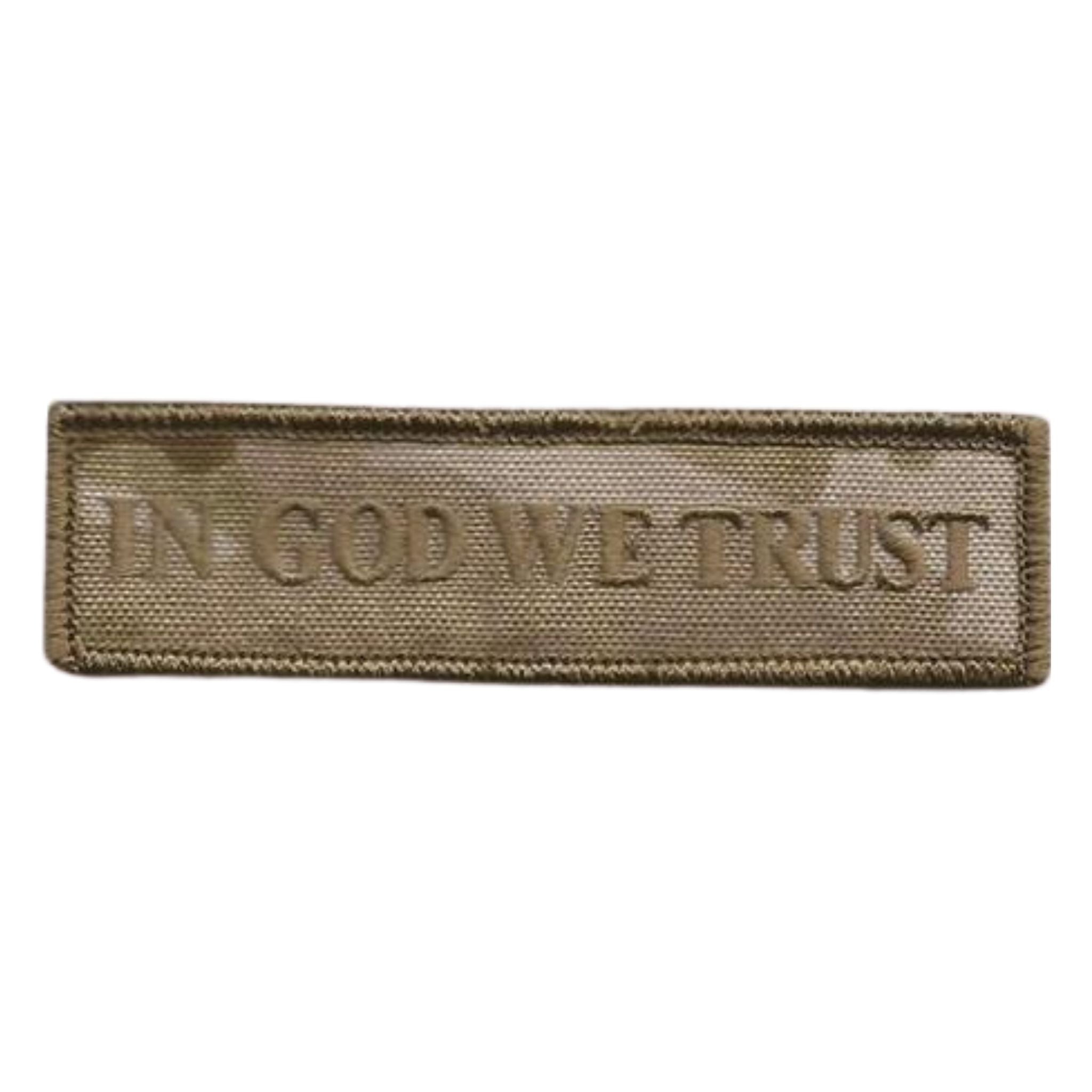 In God We Trust Morale Patch - MultiCam-Arid