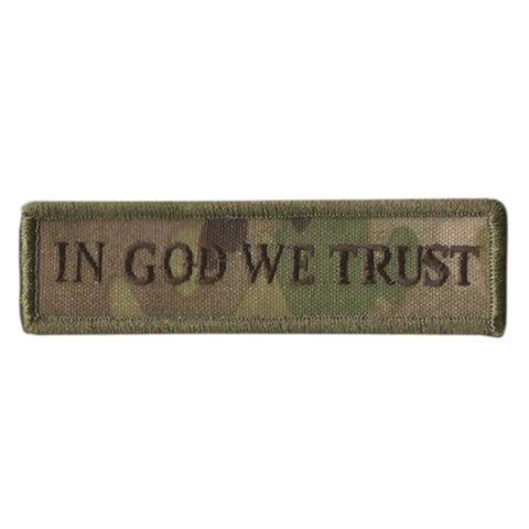 In God We Trust Morale Patch - MultiCam.