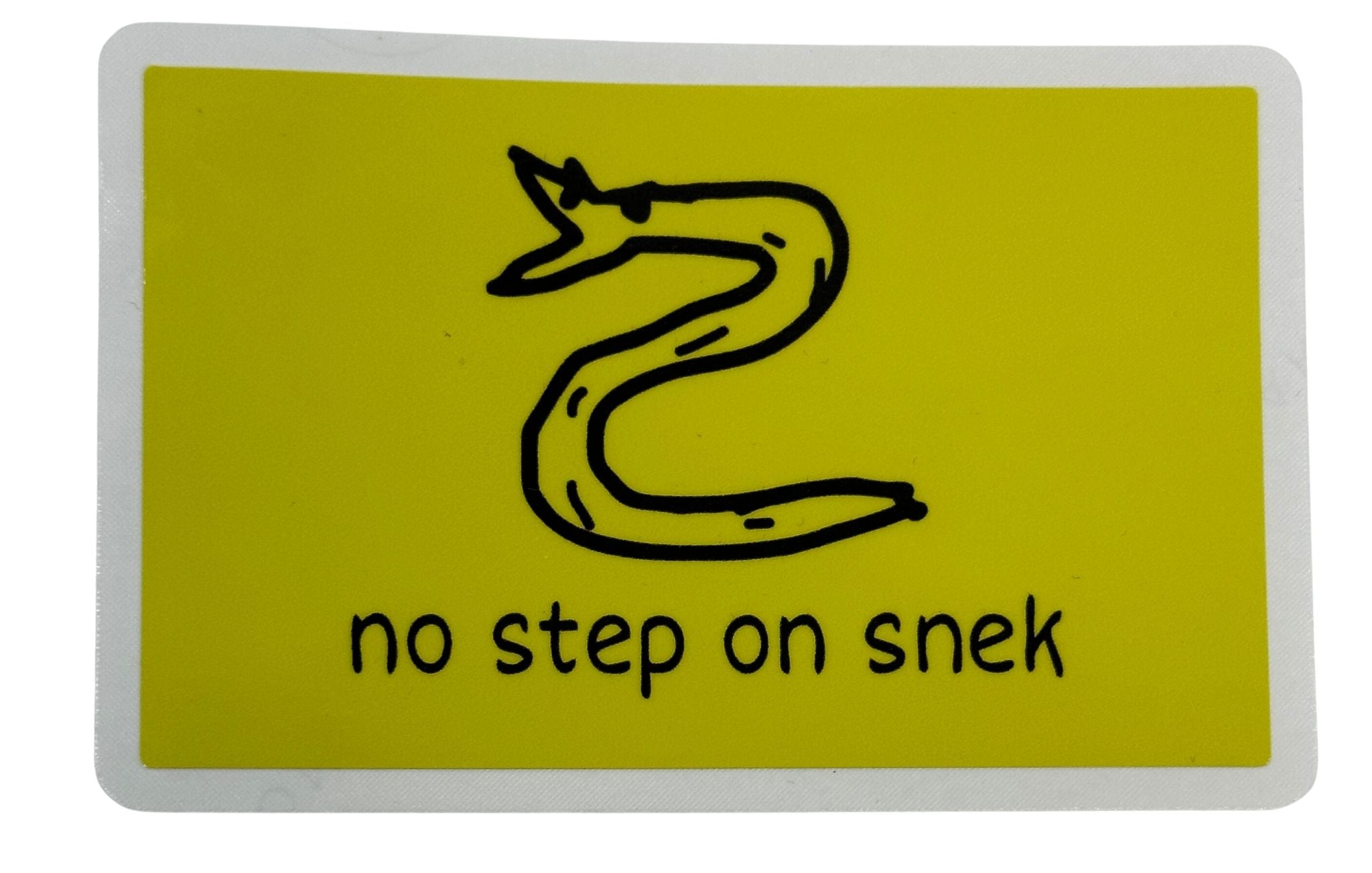 No step on snek Decal - Full Color