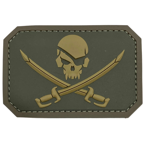 2x3 Skull Tactical Patch, Multitan