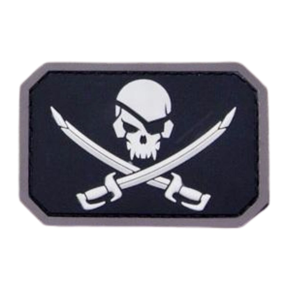 Pirate Skull PVC Patch -  SWAT.