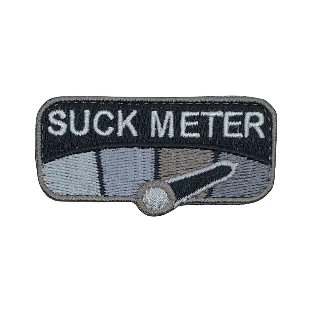 Suck Meter Patch - Black-White.