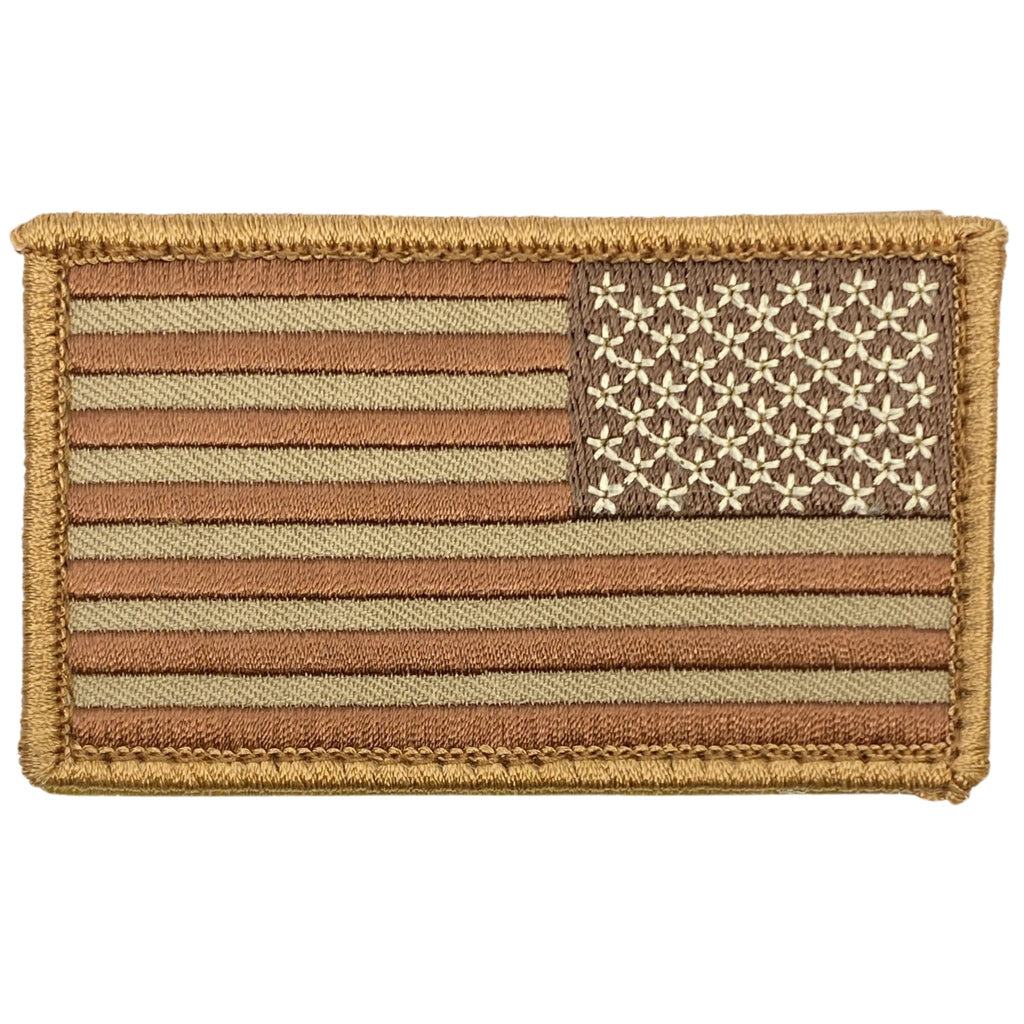 US Flag Reversed Patch - Desert.