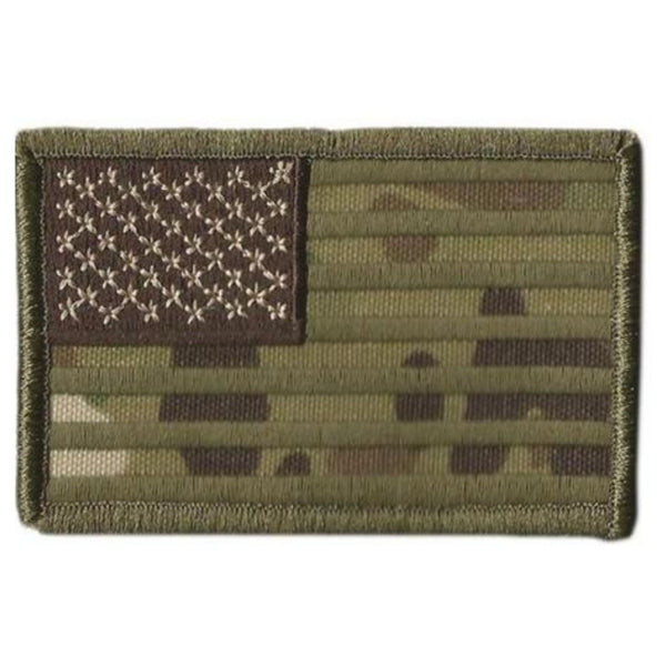 US Flag Patch - MultiCam Camo.