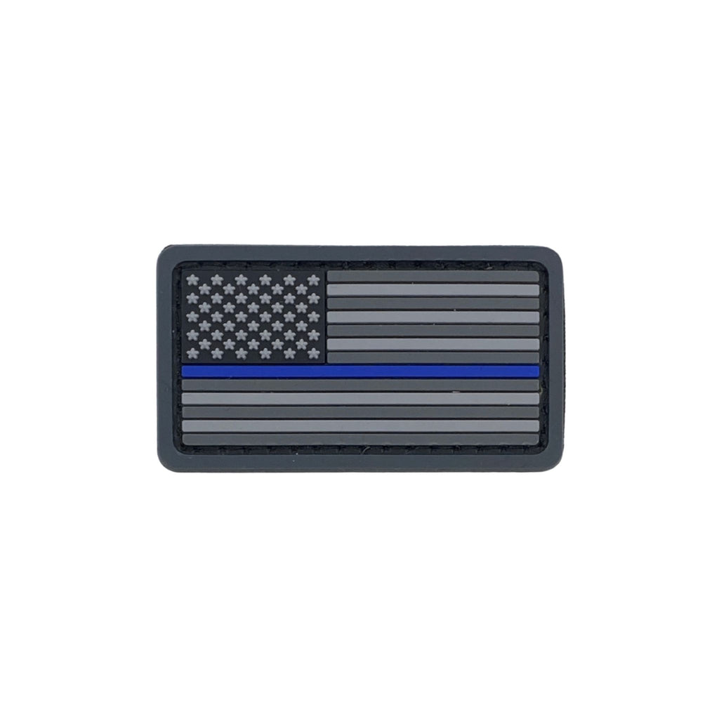 US Flag PVC Patch Mini - Thin Blue Line.