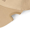 Notch Classic Flexfit Tan Operator cap showing notched visor for wrap-around and sport sunglasses compatibility