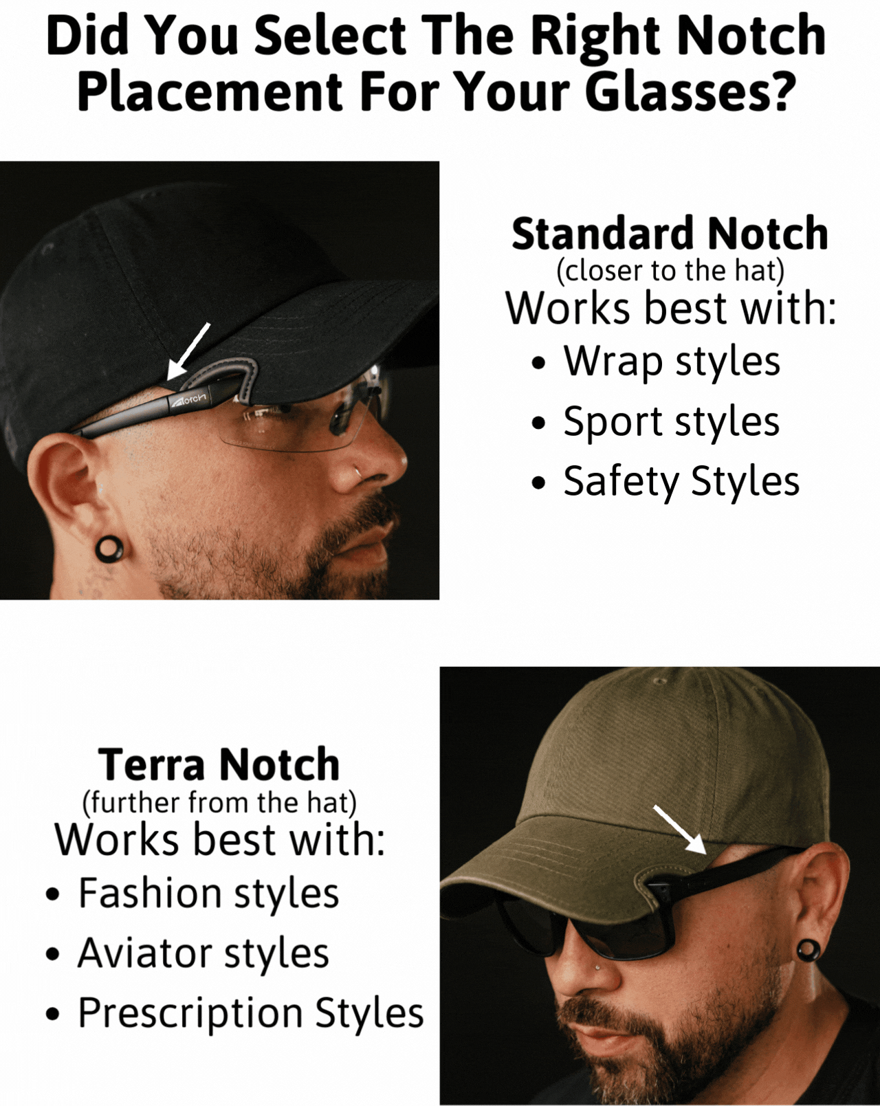 Notch Black Dad Cap